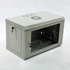 Шкаф 6U, 600х350х373 мм (Ш*Г*В), эконом, акриловое стекло, серый.