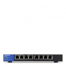 LINKSYS LGS108P 8-ПОРТОВЫЙ ГИГАБИТНЫЙ НАСТОЛЬНЫЙ КОММУТАТОР С POE БИЗНЕС-КЛАССА